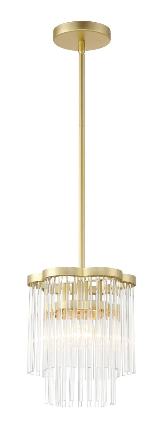 Azura One Light Mini Pendant in Heirloom Brass