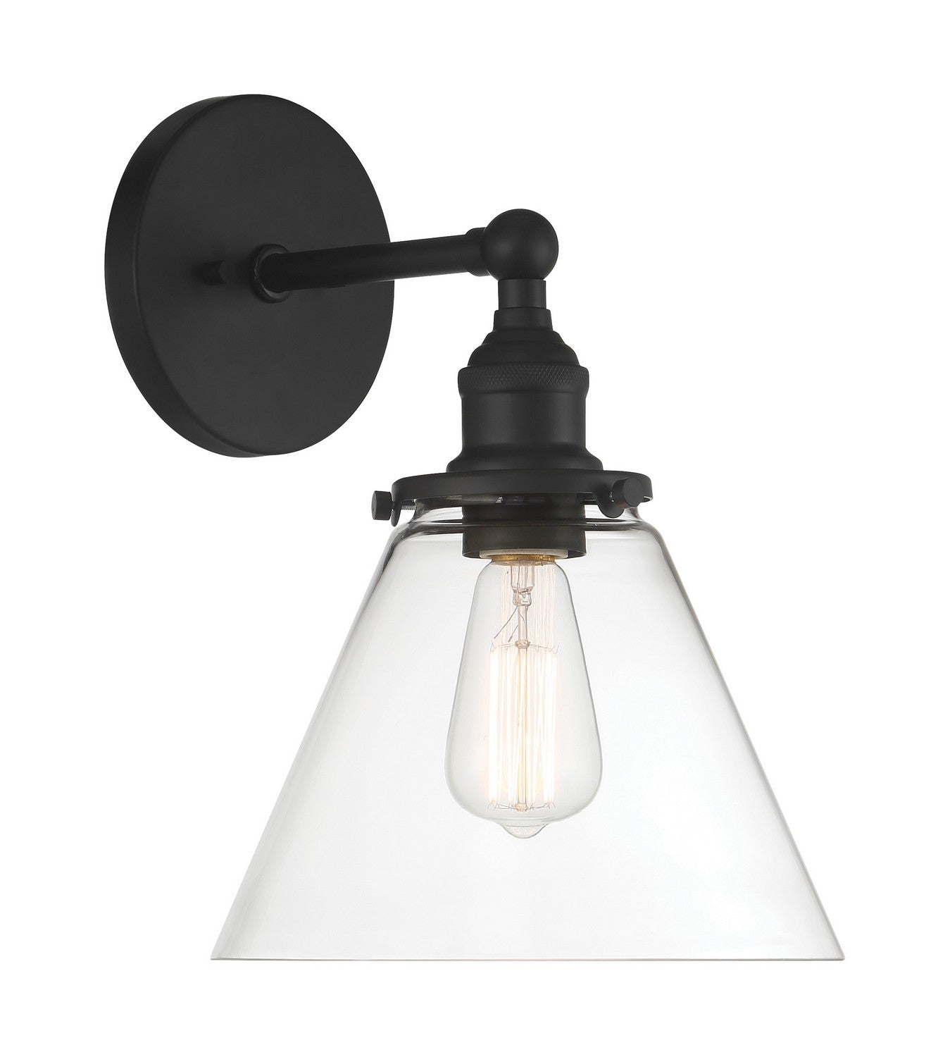 Barwell One Light Bath Vanity in Coal Black