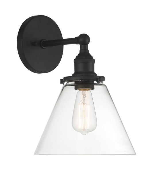 Barwell One Light Bath Vanity in Coal Black