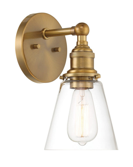 Barwell One Light Wall Sconce in Oxidized Aged Brass