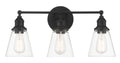 Barwell Three Light Bath Vanity in Coal Black