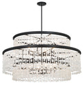 Shimmering Elegance 12 Light Chandelier in Sand Coal