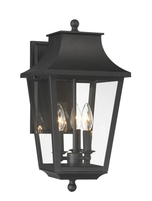 Altimeter Three Light Outdoor Wall Mount in Sand Coal