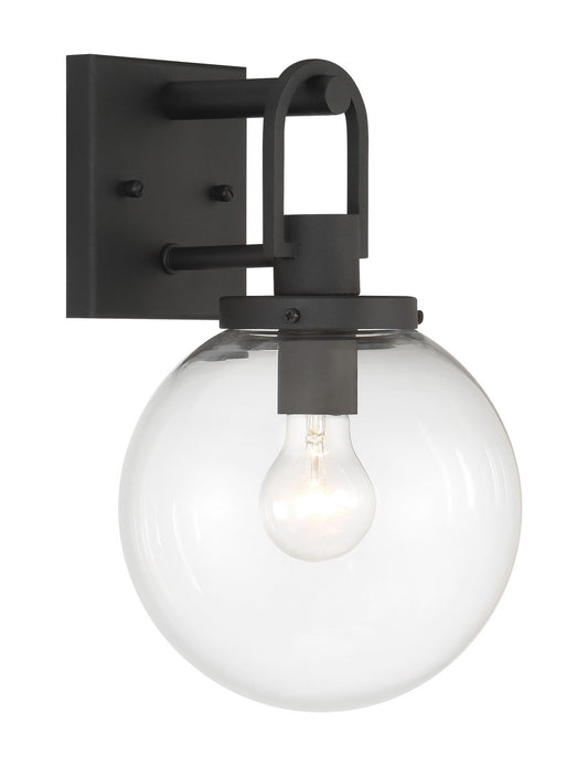 Wenston One Light Outdoor Wall Mount in Sand Coal
