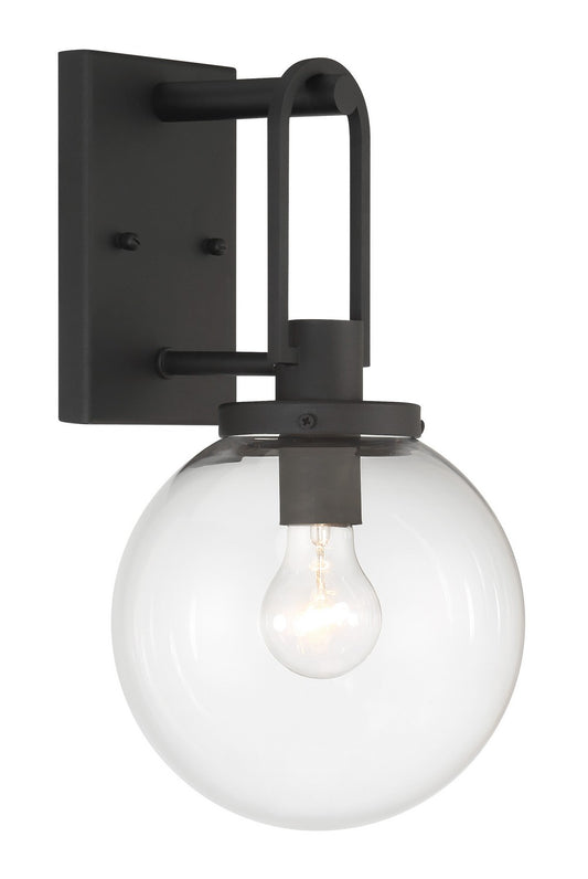 Wenston One Light Outdoor Wall Mount in Sand Coal