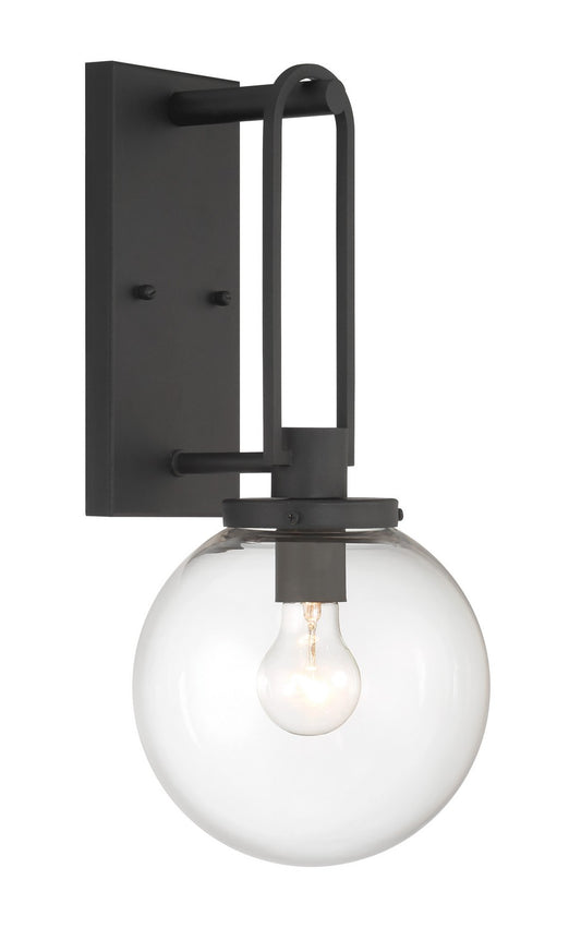 Wenston One Light Outdoor Wall Mount in Sand Coal