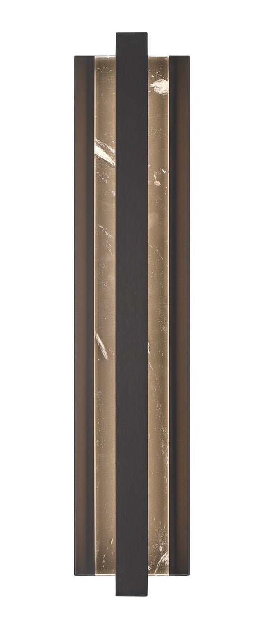 Hvar LED Outdoor Wall Mount in Sand Coal Black