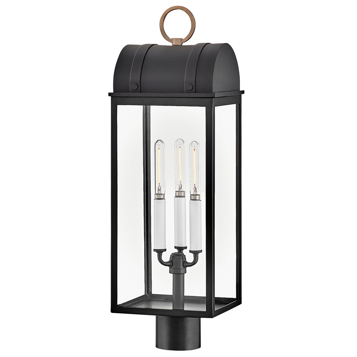 Campbell LED Post Mount in Black
