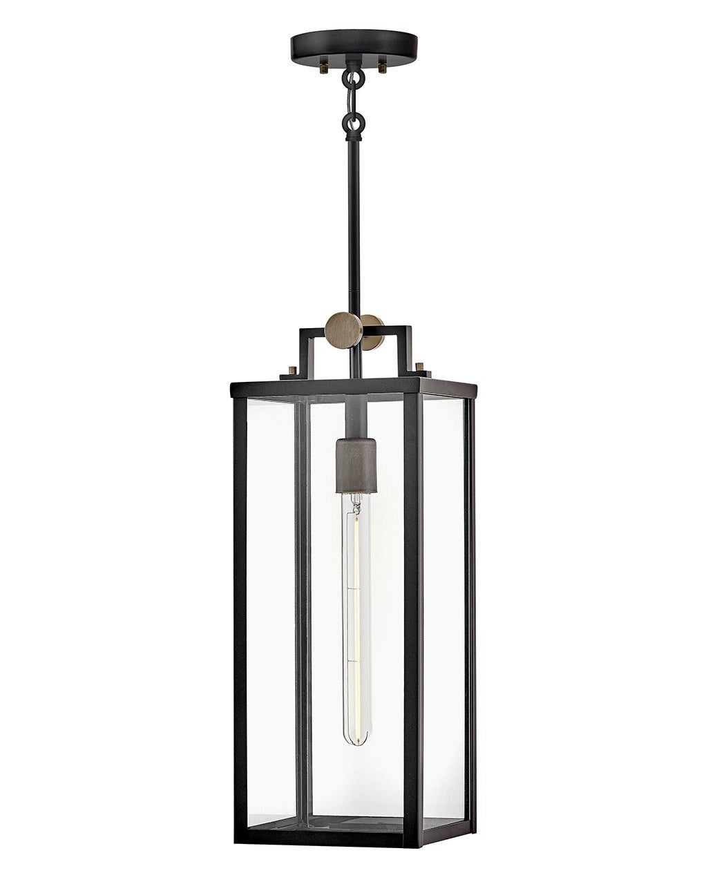 Catalina LED Hanging Lantern in Black