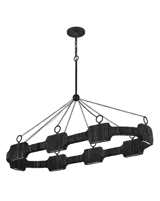 Raffi LED Linear Pendant in Carbon Black
