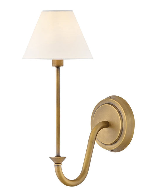 Greta LED Wall Sconce in Heritage Brass