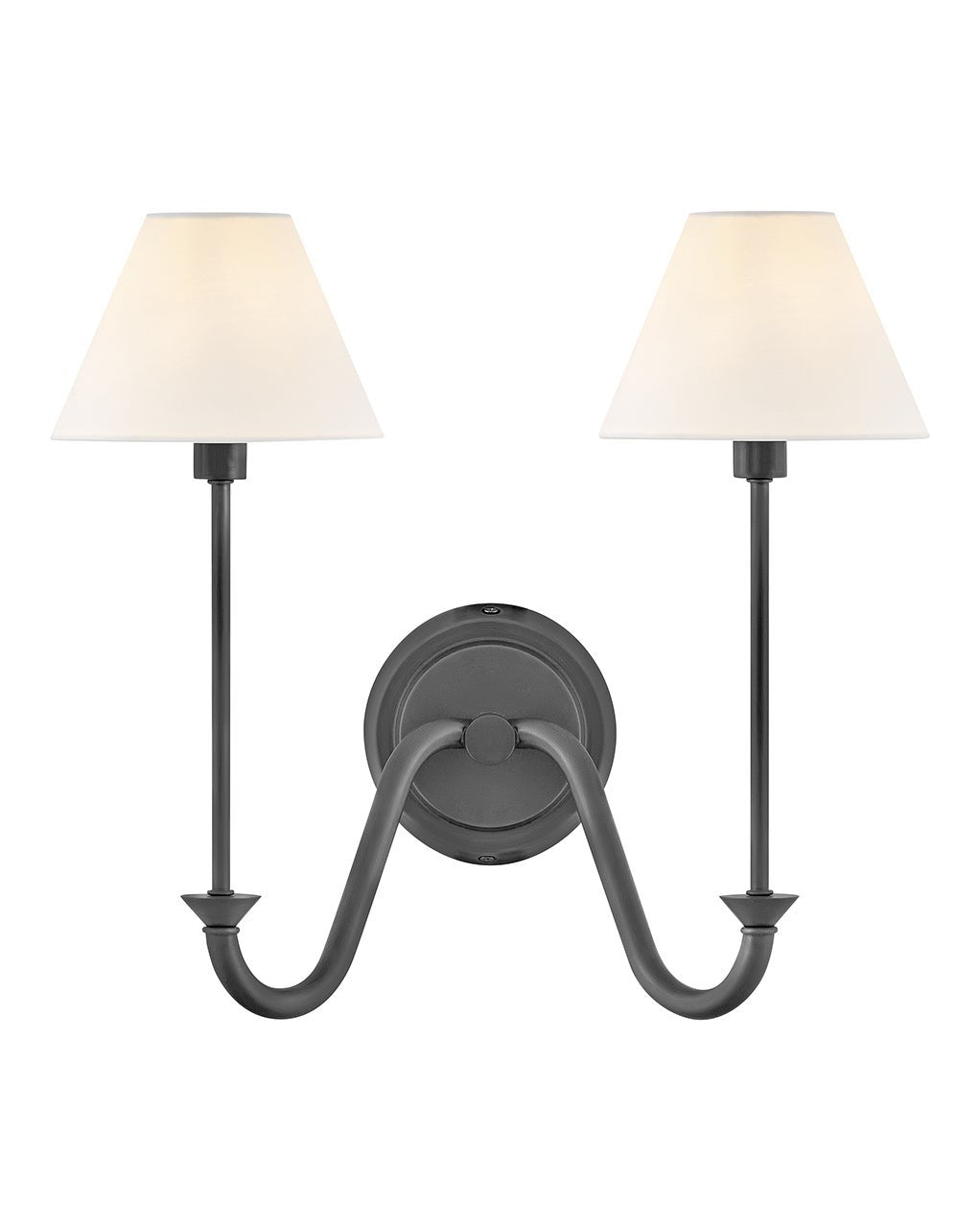 Greta LED Wall Sconce in Blackened Brass