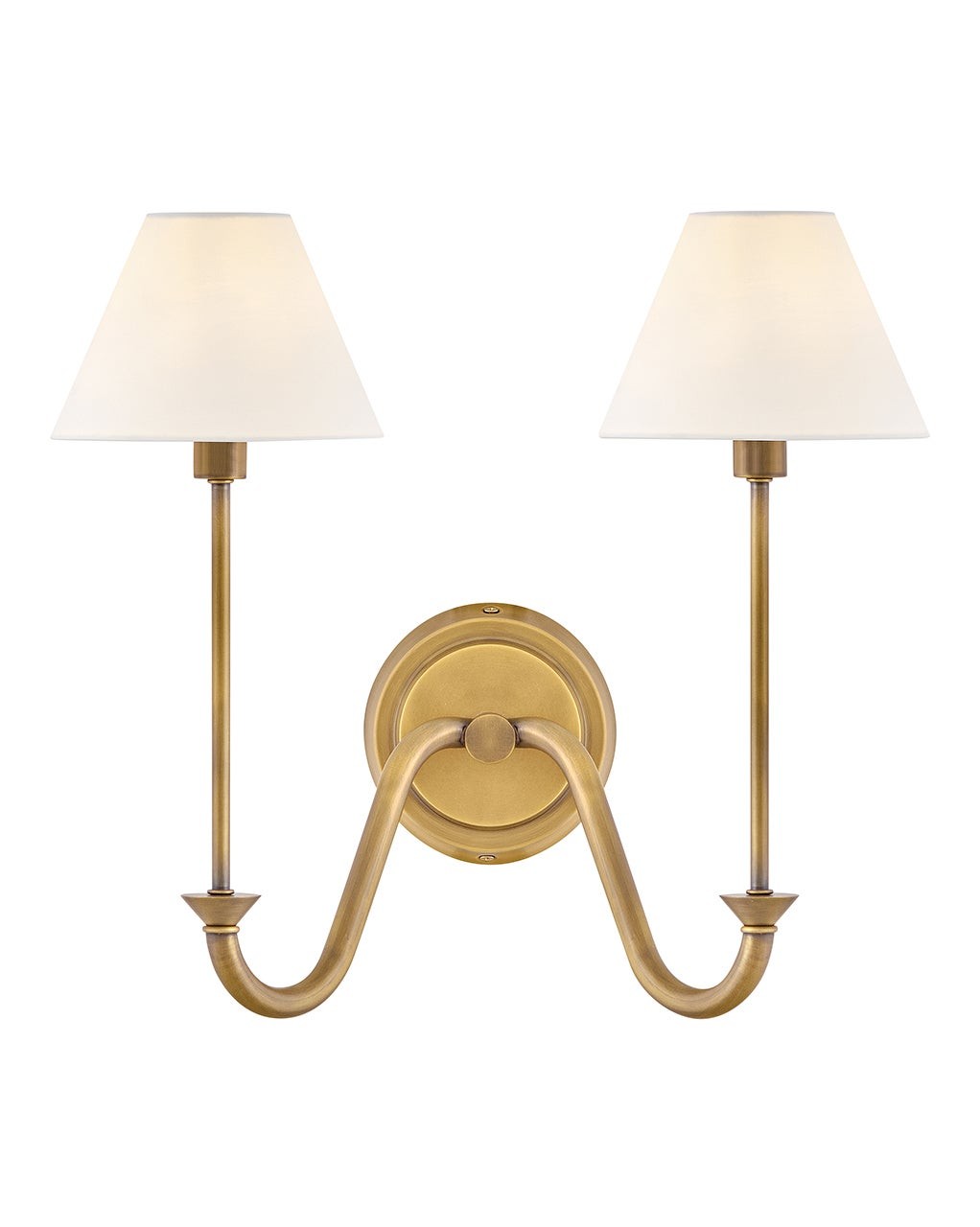 Greta LED Wall Sconce in Heritage Brass