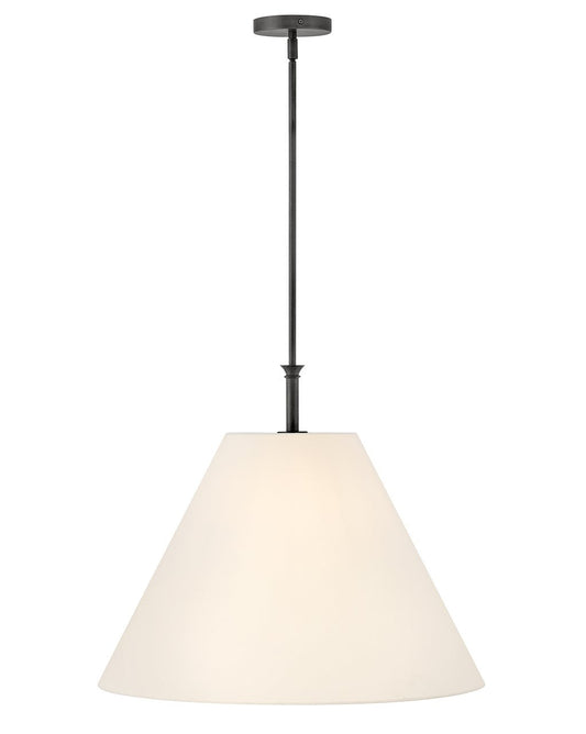 Greta LED Pendant in Blackened Brass