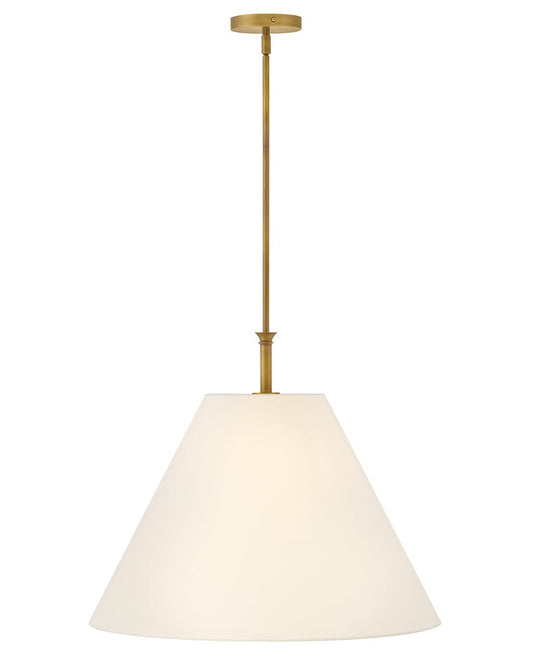 Greta LED Pendant in Heritage Brass