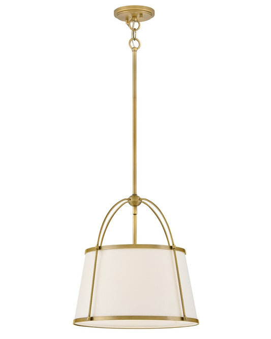 Clarke LED Pendant in Lacquered Dark Brass