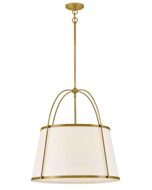 Clarke LED Chandelier in Lacquered Dark Brass