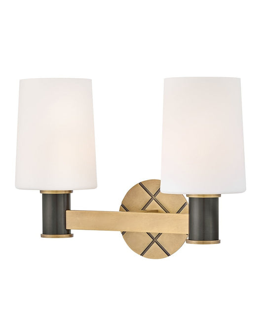 Declan LED Vanity in Heritage Brass