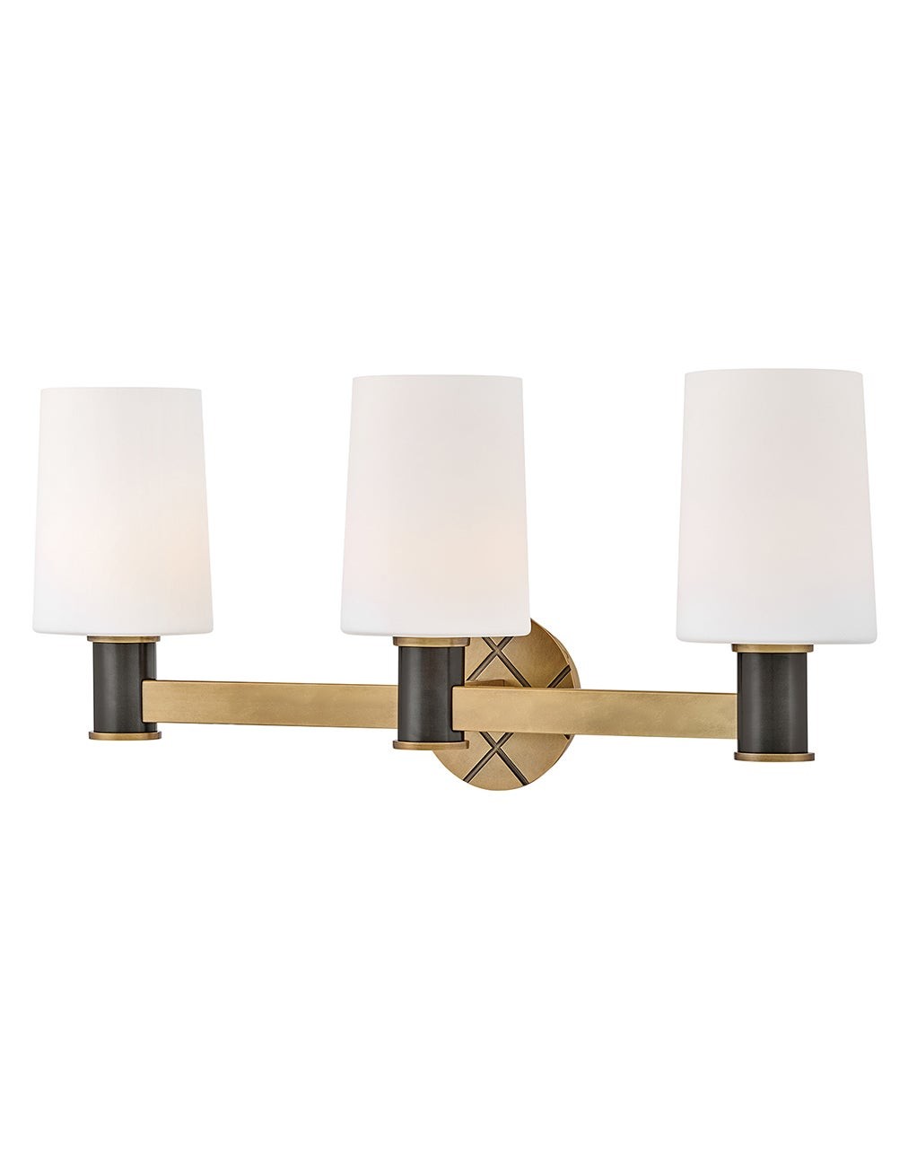 Declan LED Vanity in Heritage Brass