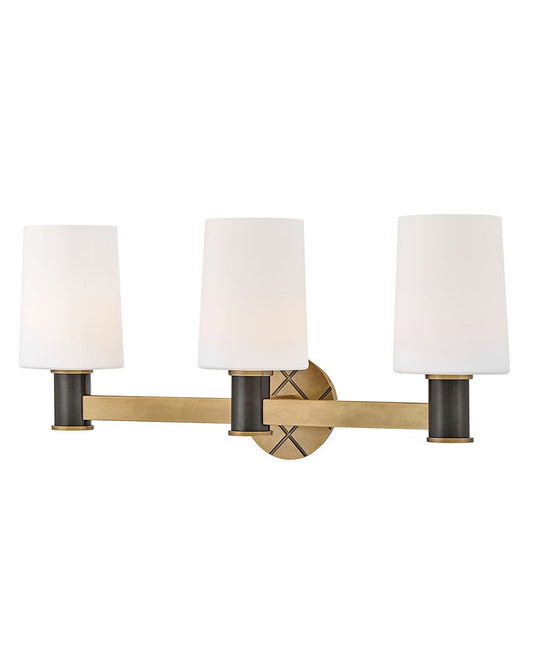 Declan LED Vanity in Heritage Brass