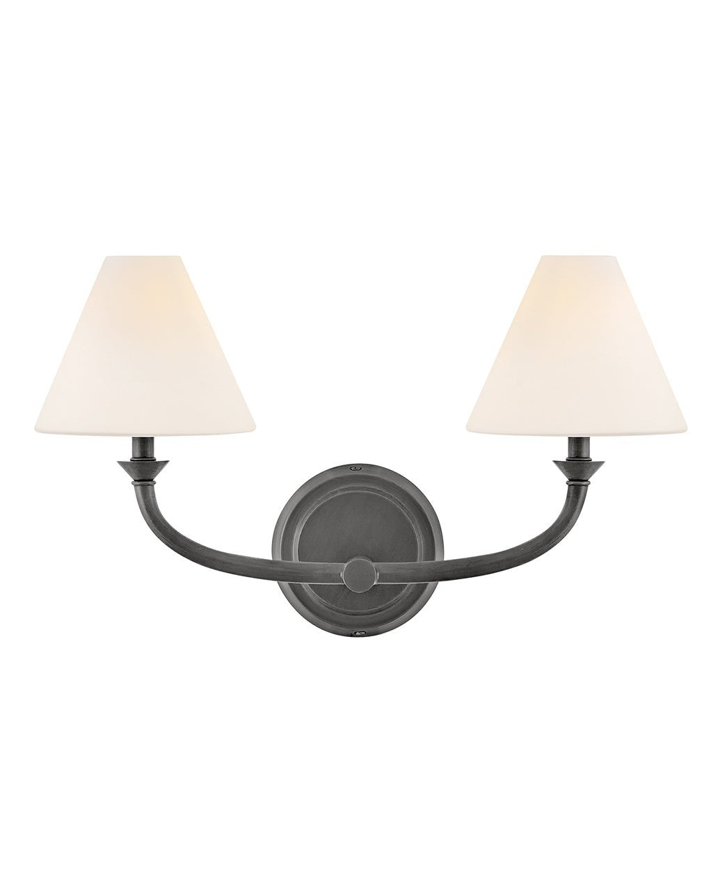 Greta LED Vanity in Blackened Brass