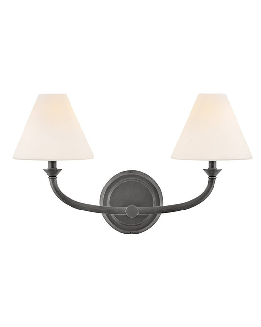 Greta LED Vanity in Blackened Brass