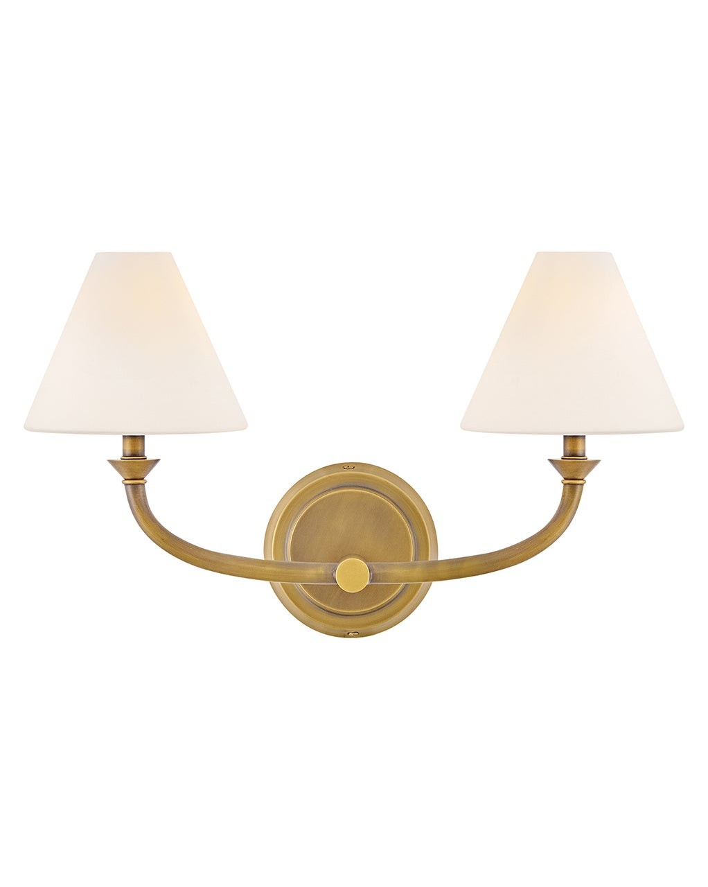 Greta LED Vanity in Heritage Brass