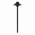 Landscape Led Stepped Dome LED Path in Black Textured