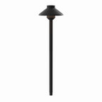 Landscape Led Stepped Dome LED Path in Black Textured
