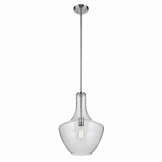 Everly One Light Pendant in Chrome