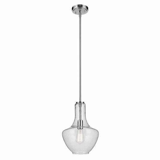 Everly One Light Pendant in Chrome
