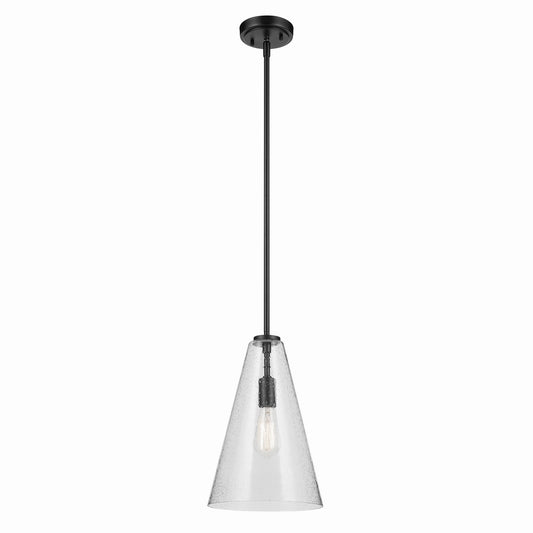 Everly One Light Pendant in Black