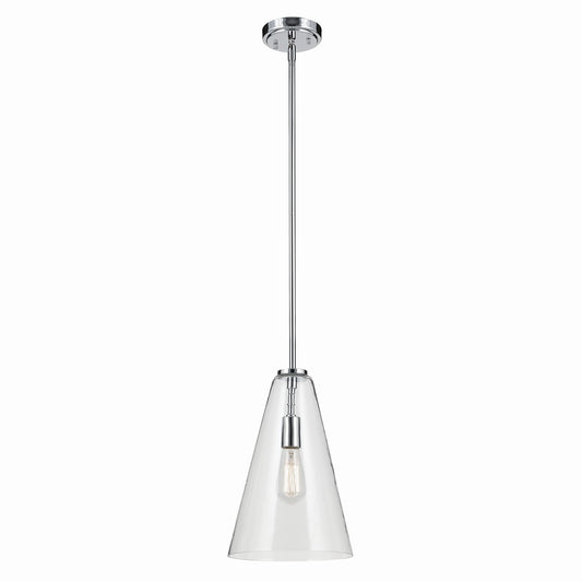 Everly One Light Pendant in Chrome