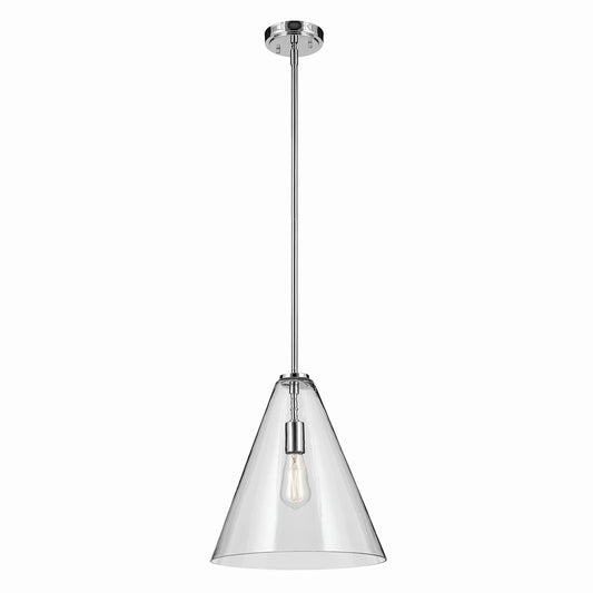 Everly One Light Pendant in Chrome