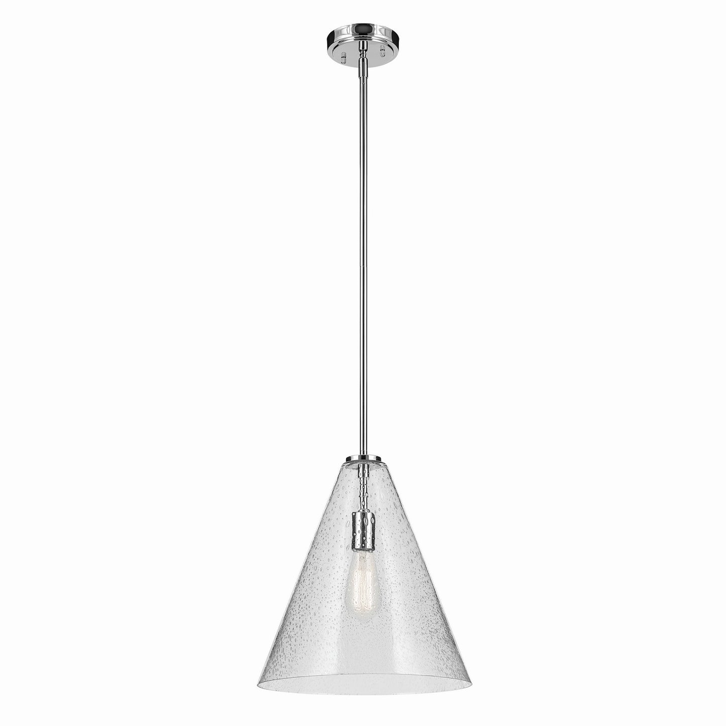 Everly One Light Pendant in Chrome