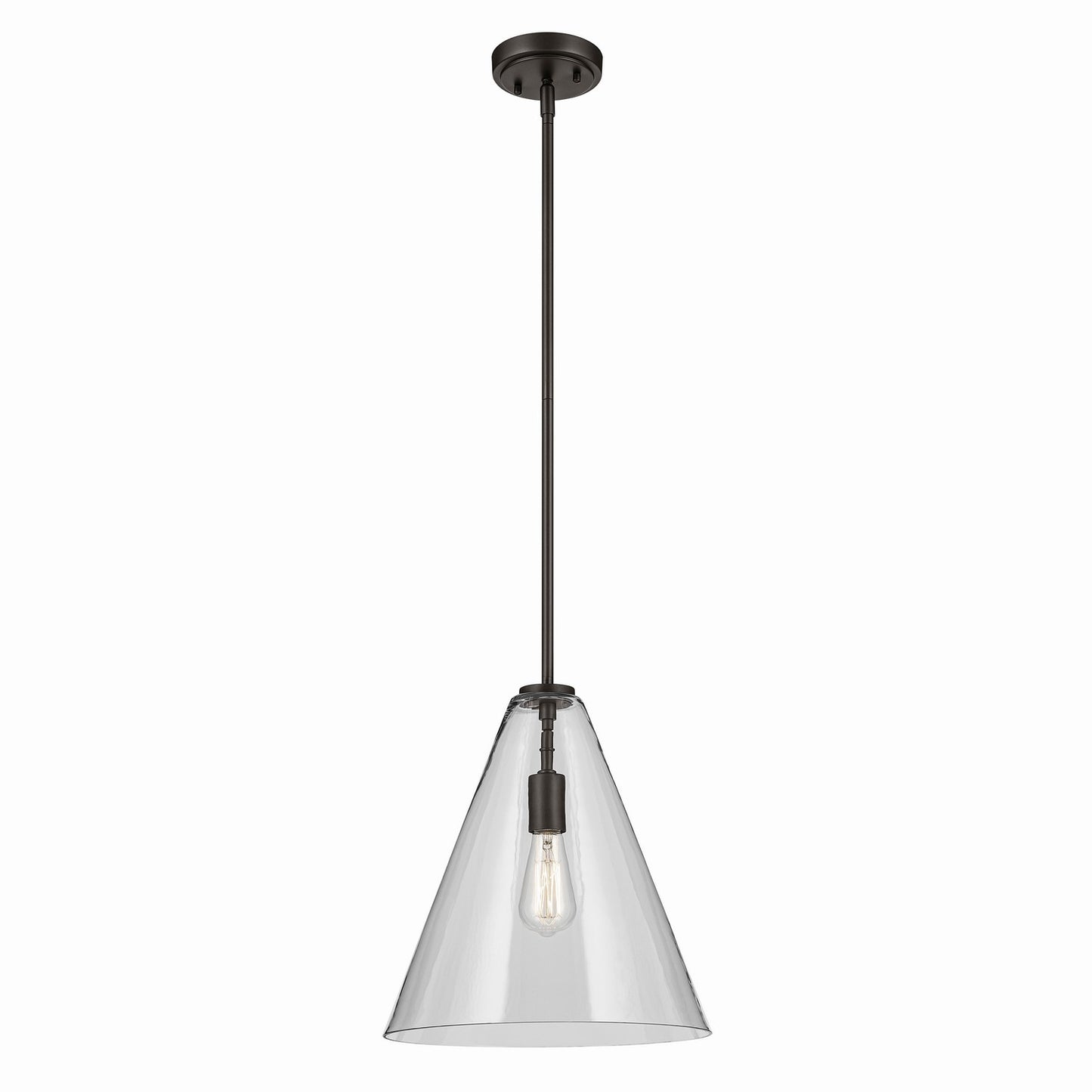 Everly One Light Pendant in Olde Bronze