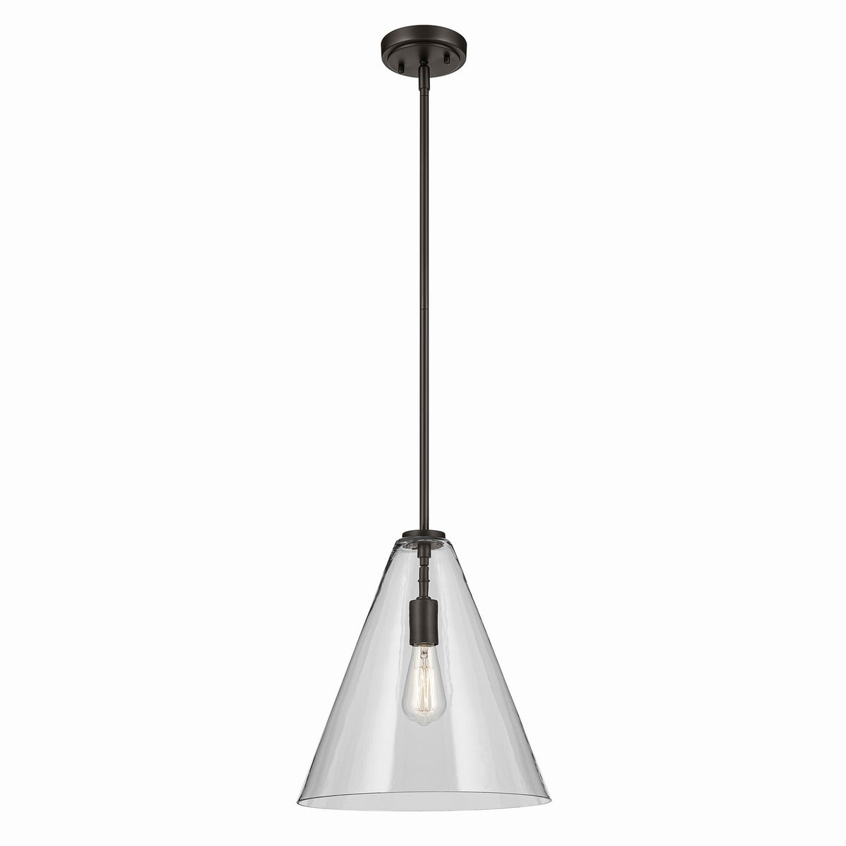 Everly One Light Pendant in Olde Bronze