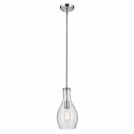 Everly One Light Pendant in Chrome