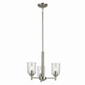 Shailene Three Light Mini Chandelier in Brushed Nickel