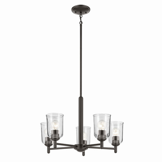 Shailene Five Light Chandelier in Olde Bronze