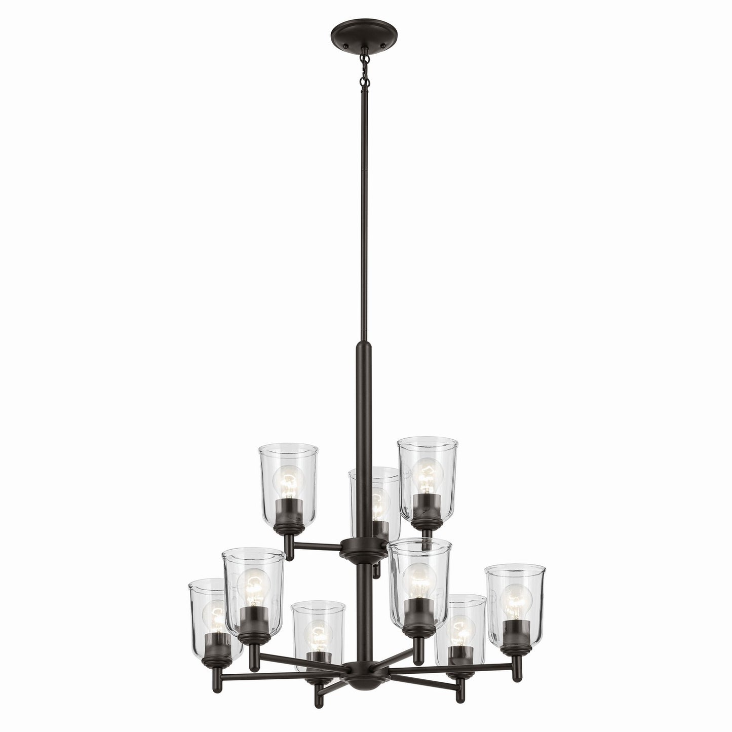 Shailene Nine Light Chandelier in Olde Bronze
