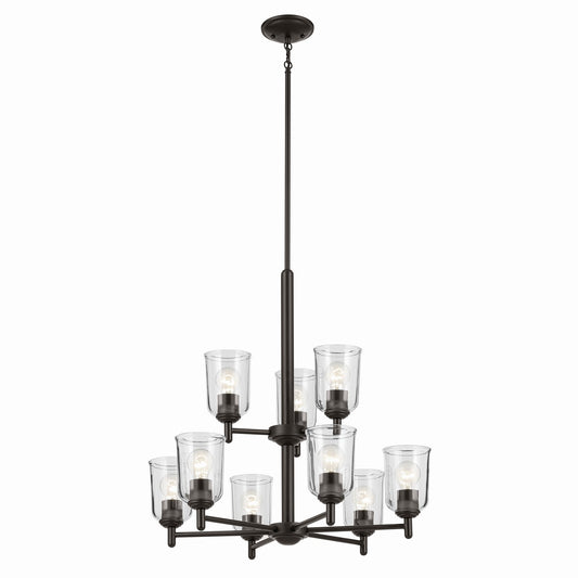 Shailene Nine Light Chandelier in Olde Bronze