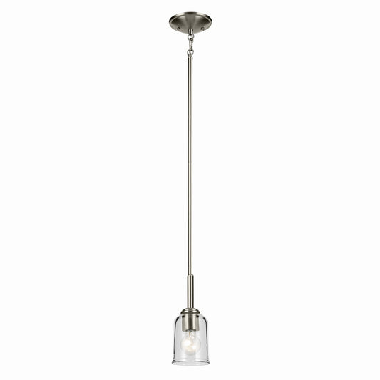 Shailene One Light Mini Pendant in Brushed Nickel