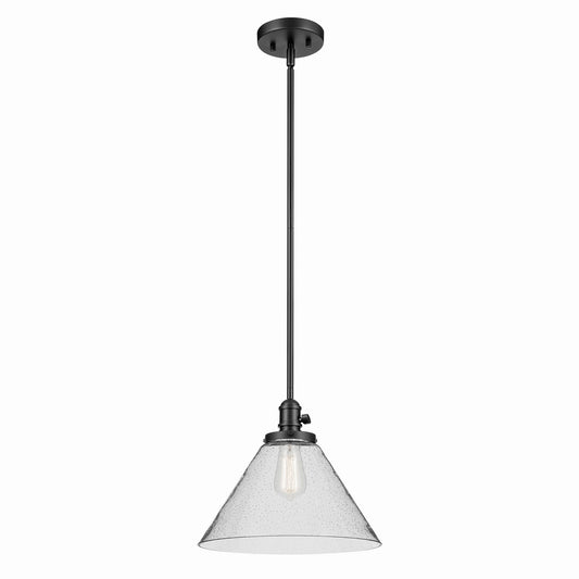 Avery One Light Pendant in Black