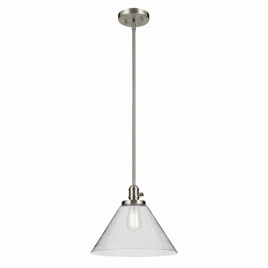 Avery One Light Pendant in Brushed Nickel