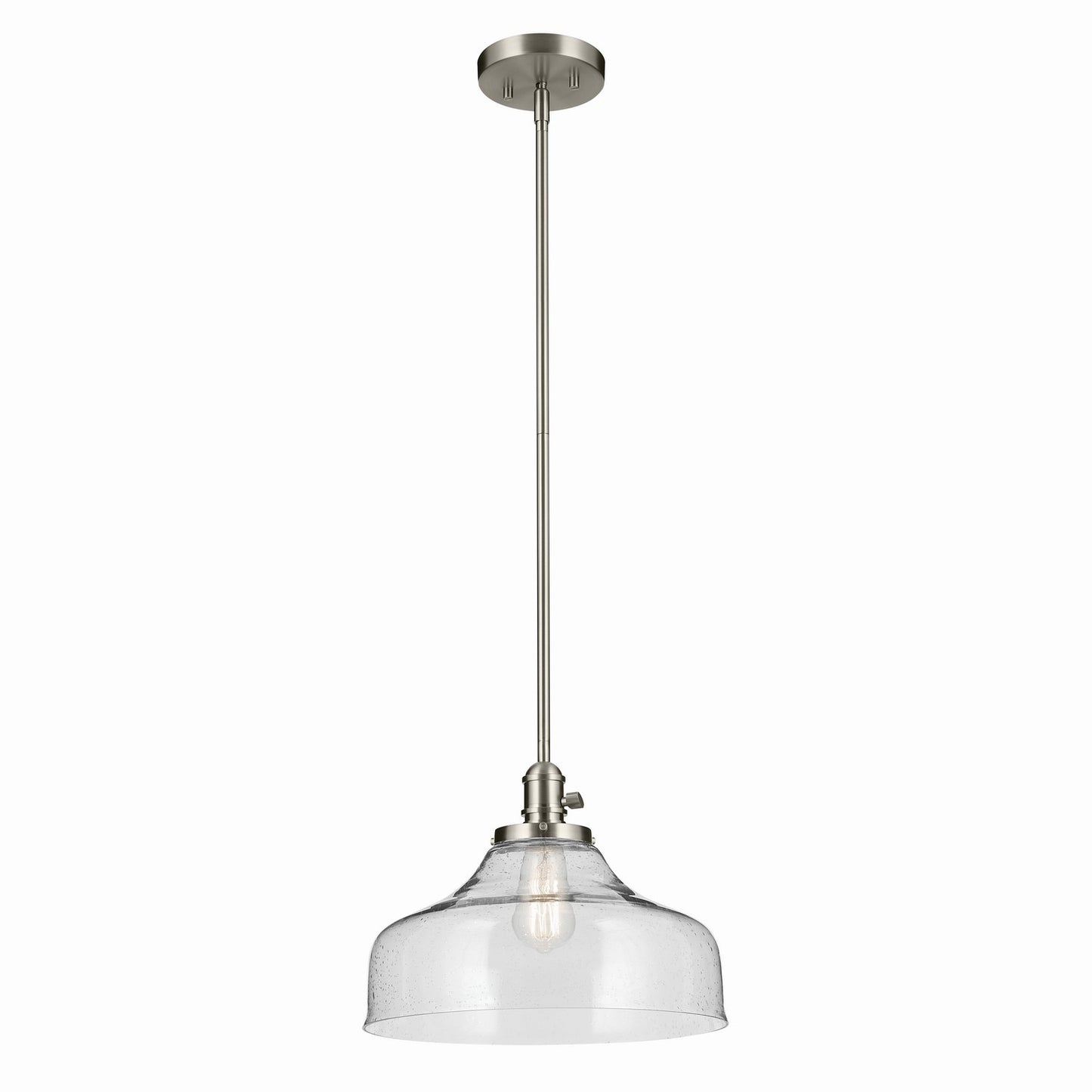 Avery One Light Pendant in Brushed Nickel