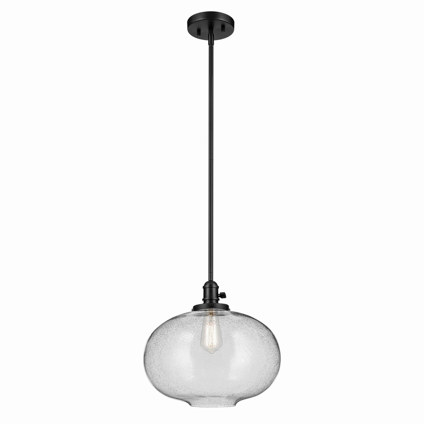 Avery One Light Pendant in Black