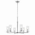 Crosby Six Light Chandelier in Chrome