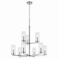 Crosby Nine Light Chandelier in Chrome