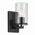 Crosby One Light Wall Sconce in Black